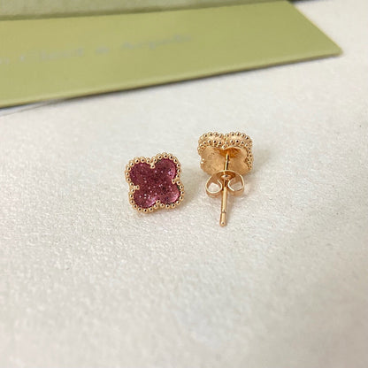 [⭐Maelin]2026 NEW MINI CLOVER 1 MOTIF  BUBBLE PINK ENAMEL