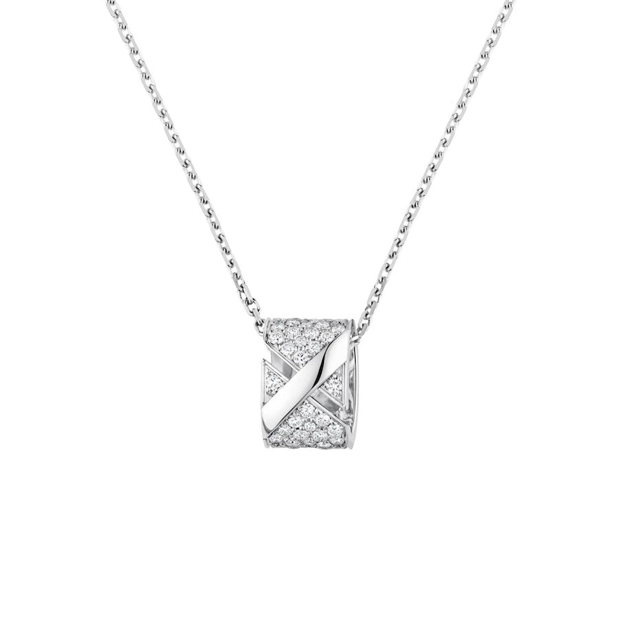 [⭐Maelin]LIENS EVIDENCE DIAMOND PAVED NECKLACE