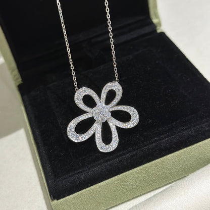 [⭐Maelin]FLOWERLACE NECKLACE FULL DIAMONDS