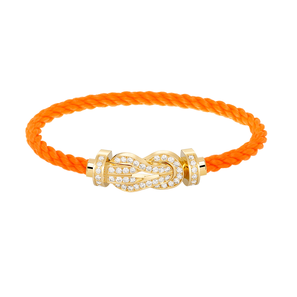 [⭐Maelin]CHANCE LARGE 8 FIGURE BUCKLE FULLDIAMOND BRACELET GOLD