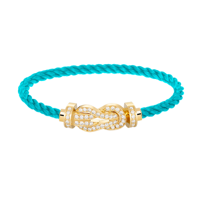 [⭐Maelin]CHANCE LARGE 8 FIGURE BUCKLE FULLDIAMOND BRACELET GOLD