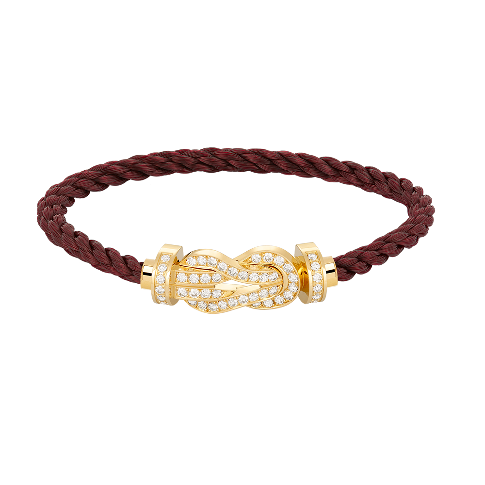 [⭐Maelin]CHANCE LARGE 8 FIGURE BUCKLE FULLDIAMOND BRACELET GOLD