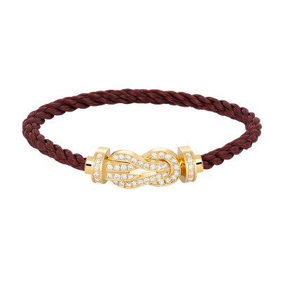 [⭐Maelin]CHANCE LARGE 8 FIGURE BUCKLE FULLDIAMOND BRACELET GOLD