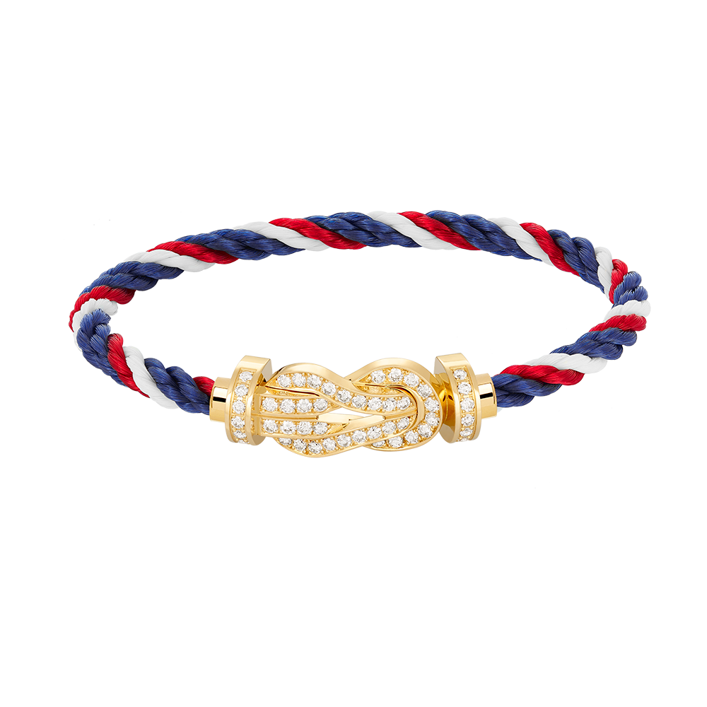 [⭐Maelin]CHANCE LARGE 8 FIGURE BUCKLE FULLDIAMOND BRACELET GOLD