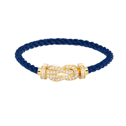 [⭐Maelin]CHANCE LARGE 8 FIGURE BUCKLE FULLDIAMOND BRACELET GOLD