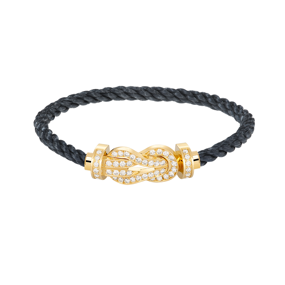 [⭐Maelin]CHANCE LARGE 8 FIGURE BUCKLE FULLDIAMOND BRACELET GOLD
