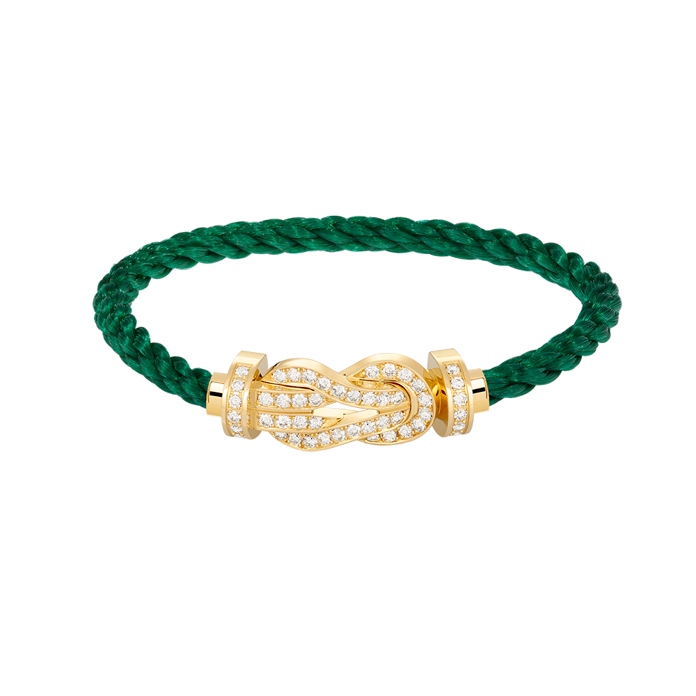 [⭐Maelin]CHANCE LARGE 8 FIGURE BUCKLE FULLDIAMOND BRACELET GOLD