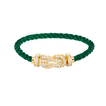 [⭐Maelin]CHANCE LARGE 8 FIGURE BUCKLE FULLDIAMOND BRACELET GOLD