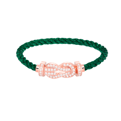 [⭐Maelin]CHANCE LARGE 8 FIGURE BUCKLE FULL DIAMOND BRACELET ROSE GOLD
