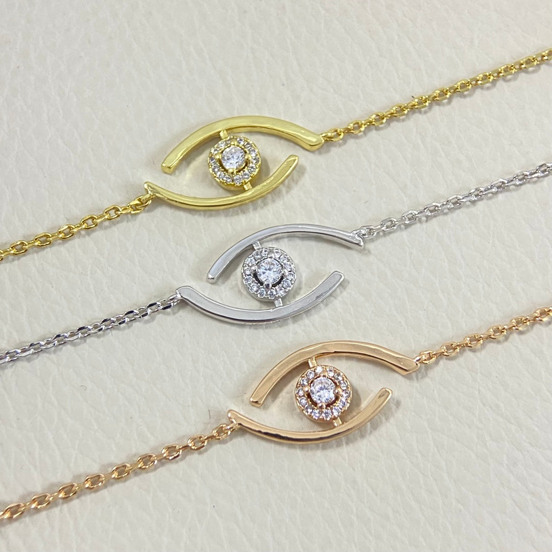 [⭐Maelin]Demo Eye Pave-Set Diamond Bracelet