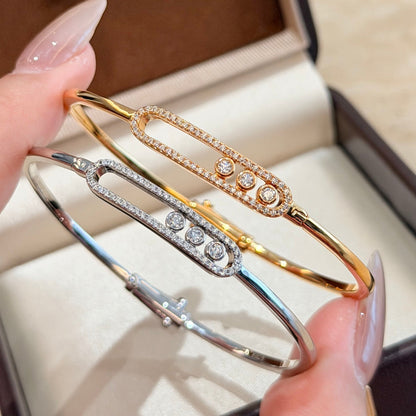 [⭐Maelin]Move Pavé Diamond Bangle Bracelet M