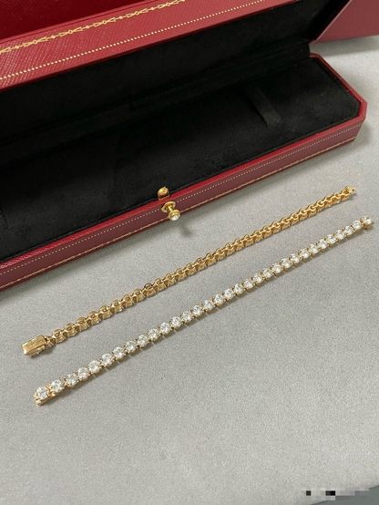 [⭐Maelin jewelrys]TENNIS BRACELET WITH FULL DIAMOND SETTING