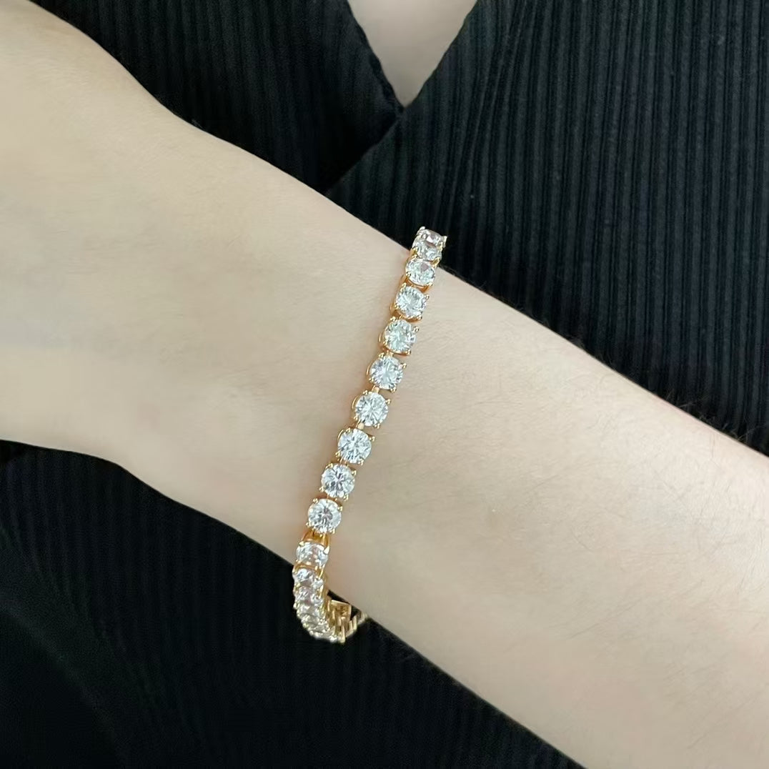 [⭐Maelin jewelrys]TENNIS BRACELET WITH FULL DIAMOND SETTING