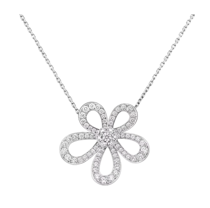 [⭐Maelin]FLOWERLACE NECKLACE FULL DIAMONDS