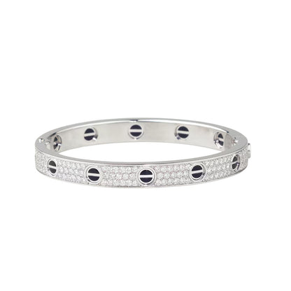 [⭐Maelin]LOVE BRACELET 6.1MM DIAMOND-PAVED CERAMIC