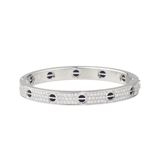 [⭐Maelin]LOVE BRACELET 6.1MM DIAMOND-PAVED CERAMIC