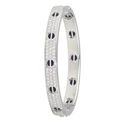 [⭐Maelin]LOVE BRACELET 6.1MM DIAMOND-PAVED CERAMIC