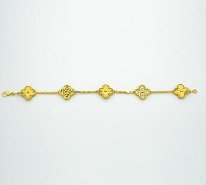 [⭐Maelin] CLOVER 5 MOTIF LASER BRACELET COLLECTION