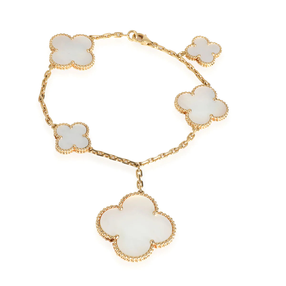 [⭐Maelin]MAGIC CLOVER MOP GOLD BRACELET 5 MOTIFS