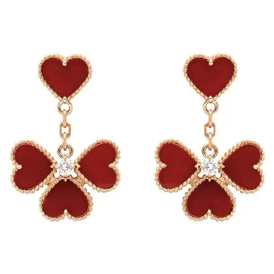 [⭐Maelin]SWEET CLOVER CARNELIAN EARRINGS