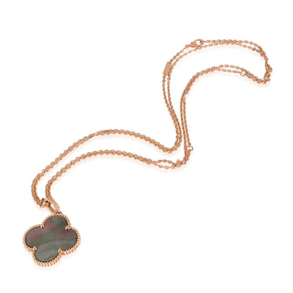 [⭐Maelin]CLOVER 25MM GOLD DARK MOP BIG CLOVER NECKLACE