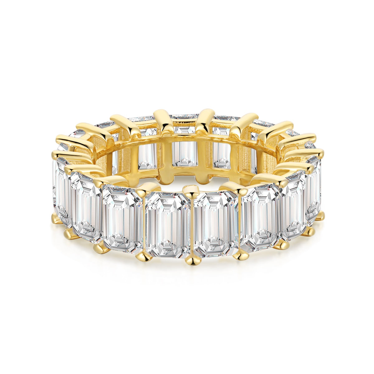 [Maelin Jewelry]0.75 Carat Elegant Emerald Cut Tennis Ring