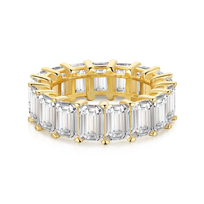 [Maelin Jewelry]0.75 Carat Elegant Emerald Cut Tennis Ring