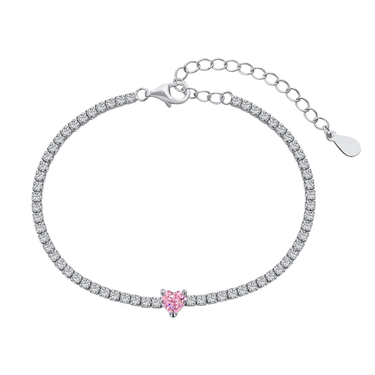 [Maelin Jewelry]0.5 Carat Elegant Romantic Heart Shape Lover Bracelet