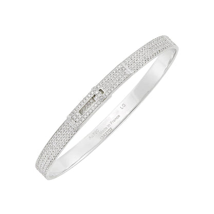 [⭐Maelin]HM KELLY BRACELET IN SILVER AND FULL PAVE DIAMOND
