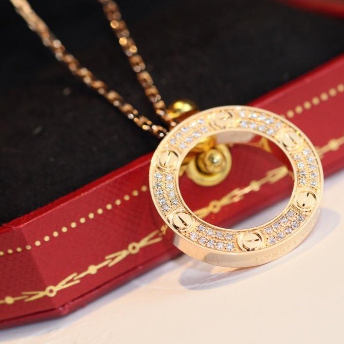 [⭐Maelin]LOVE NECKLACE ADJUSTABLE ROSE GOLD