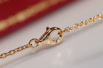 [⭐Maelin]LOVE NECKLACE PINK GOLD AND SILVER