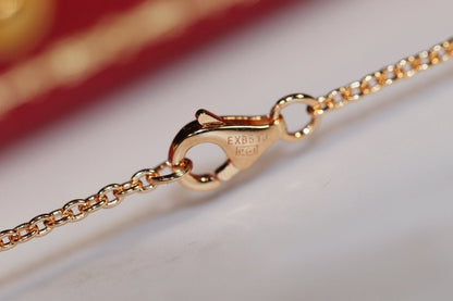 [⭐Maelin]LOVE NECKLACE PINK GOLD AND SILVER