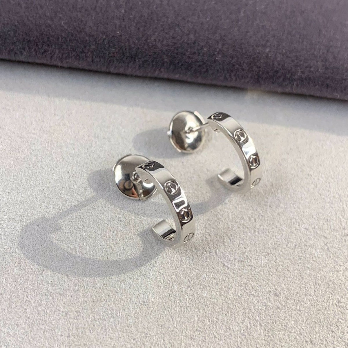 [⭐Maelin]LOVE EARRINGS 2.65MM SILVER