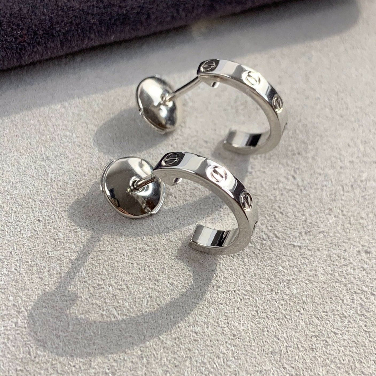 [⭐Maelin]LOVE EARRINGS 2.65MM SILVER