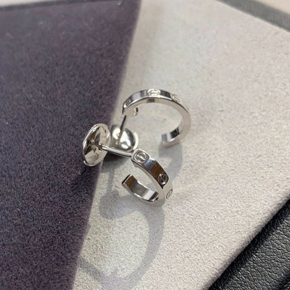 [⭐Maelin]LOVE EARRINGS 2.65MM SILVER
