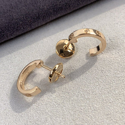 [⭐Maelin]LOVE EARRINGS 2.65MM PINK GOLD