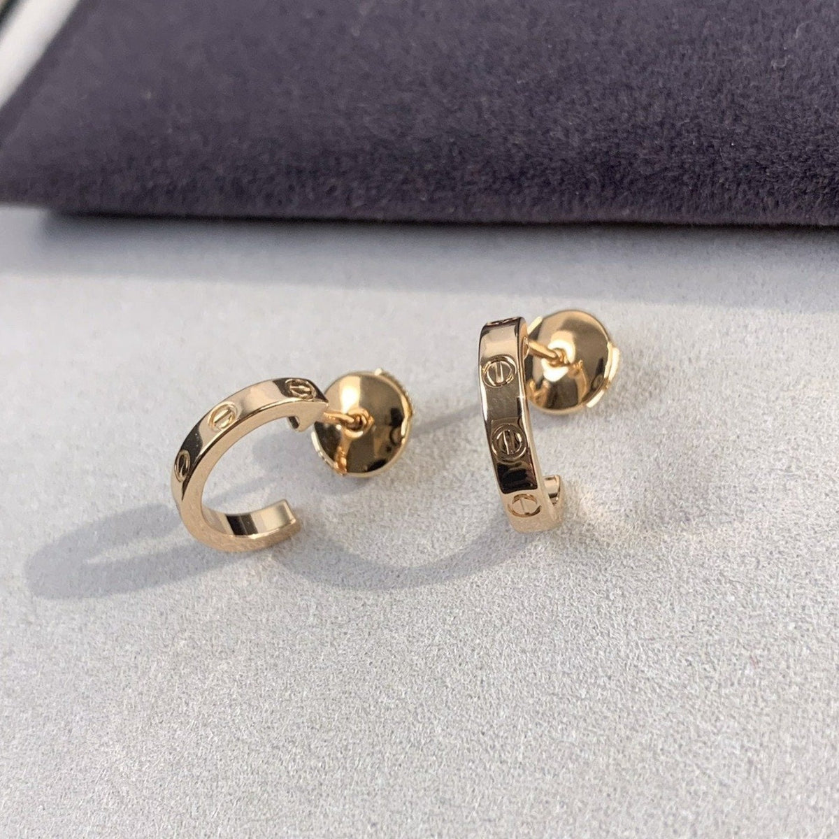 [⭐Maelin]LOVE EARRINGS 2.65MM PINK GOLD