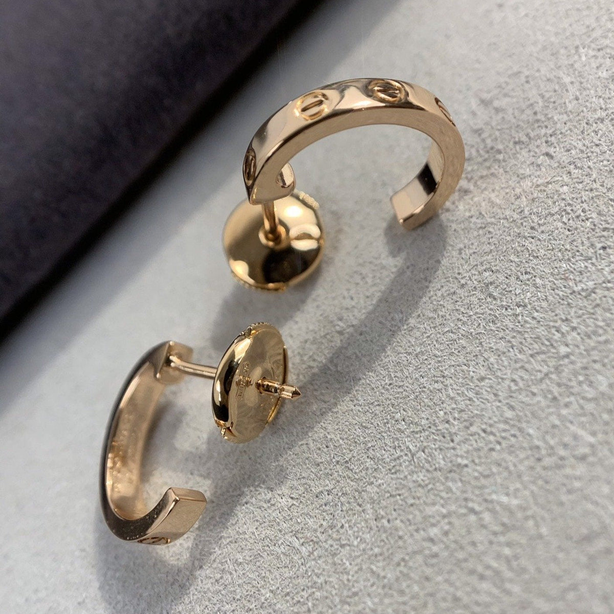 [⭐Maelin]LOVE EARRINGS 2.65MM PINK GOLD