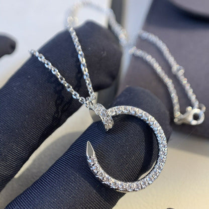 [⭐Maelin]JUSTE NECKLACE SILVER DIAMONDS