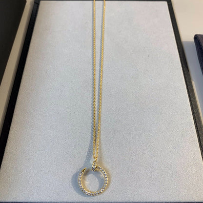 [⭐Maelin]JUSTE NECKLACE GOLD DIAMONDS