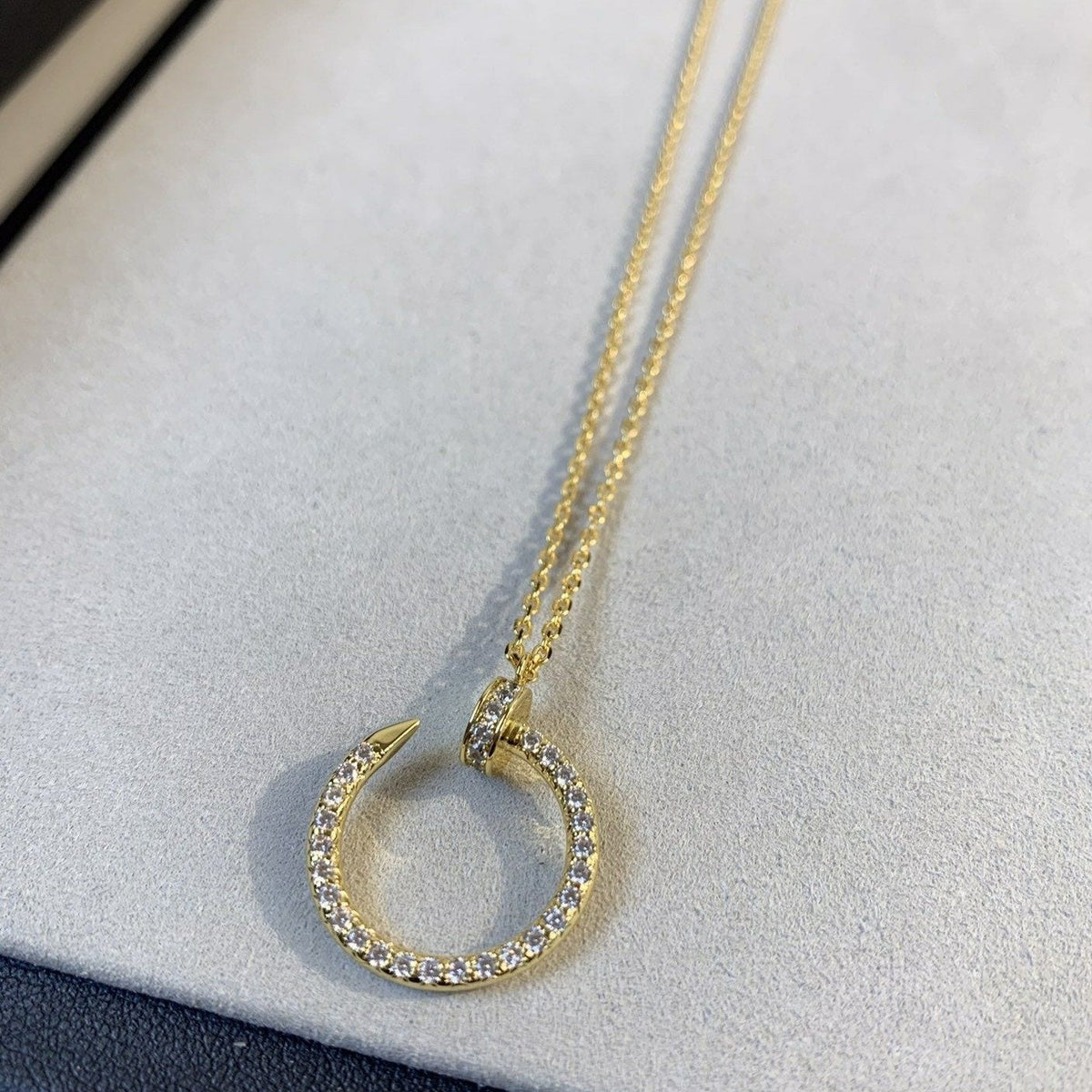 [⭐Maelin]JUSTE NECKLACE GOLD DIAMONDS
