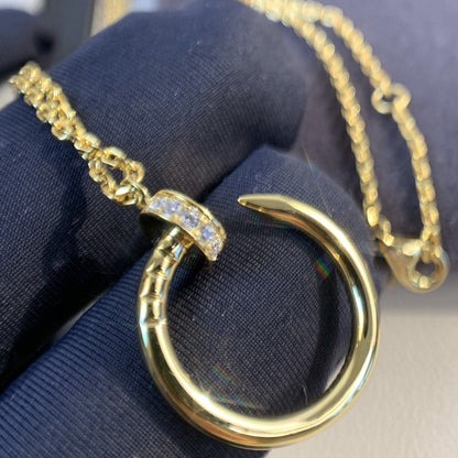 [⭐Maelin]JUSTE NECKLACE GOLD DIAMONDS