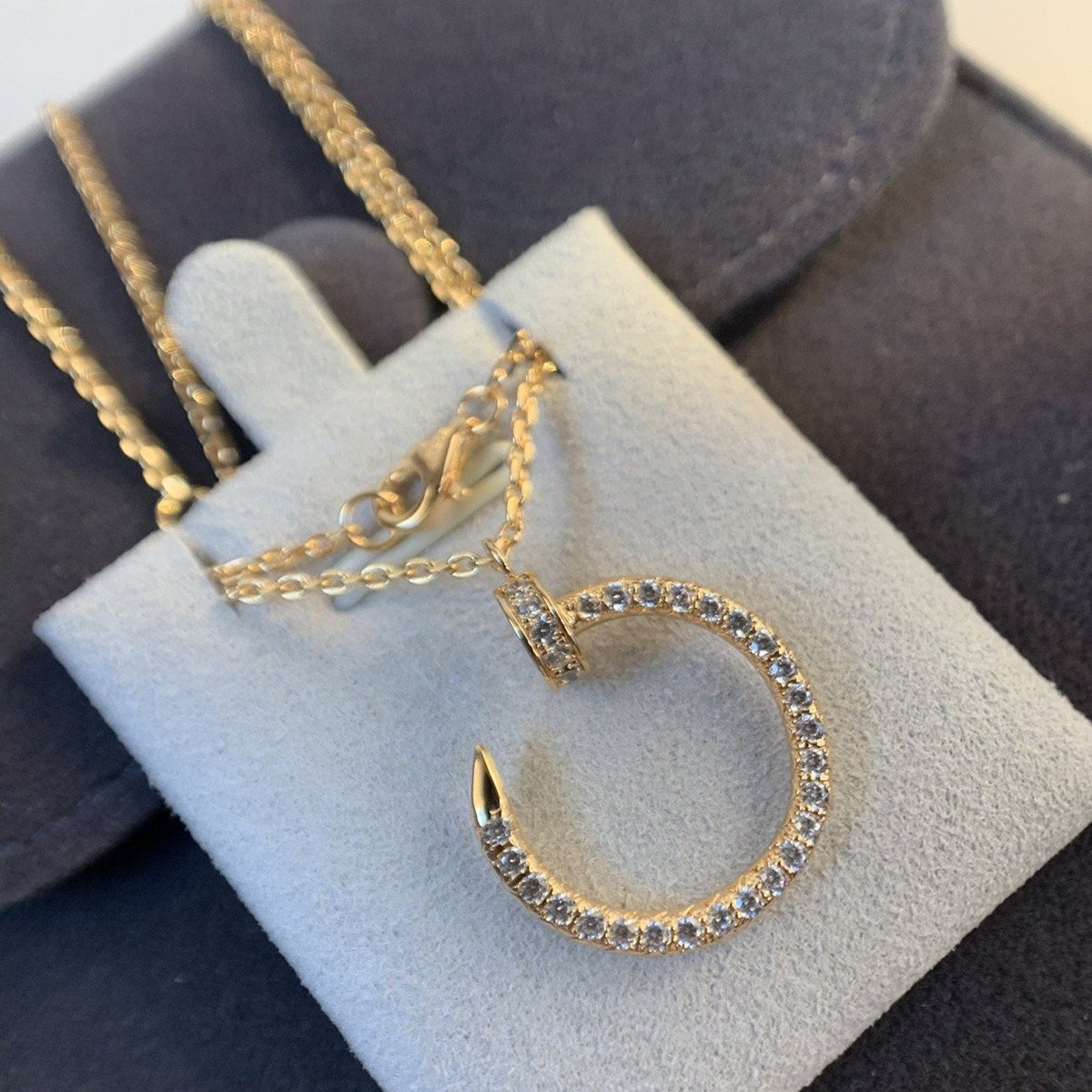 [⭐Maelin]JUSTE NECKLACE PINK GOLD DIAMONDS
