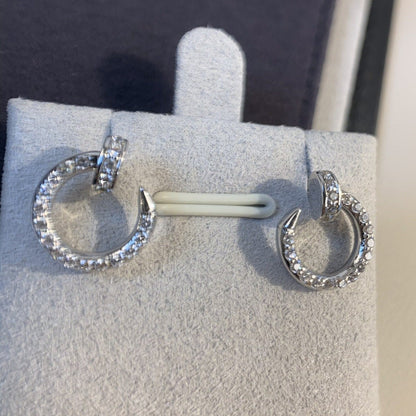 [⭐Maelin]JUSTE EARRINGS SILVER DIAMONDS
