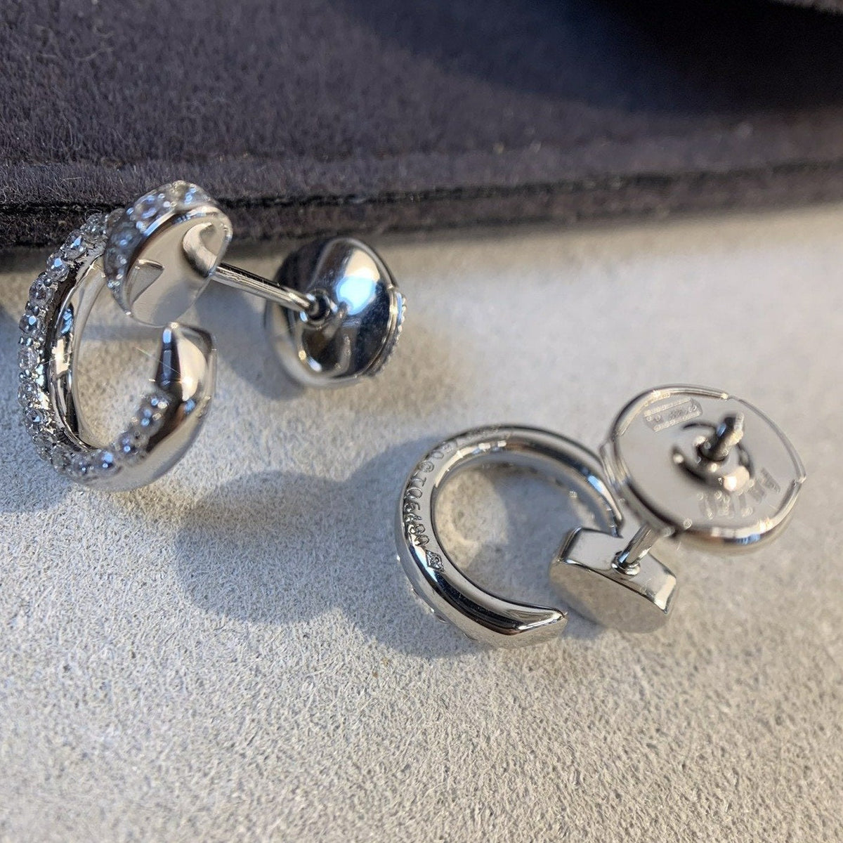 [⭐Maelin]JUSTE EARRINGS SILVER DIAMONDS