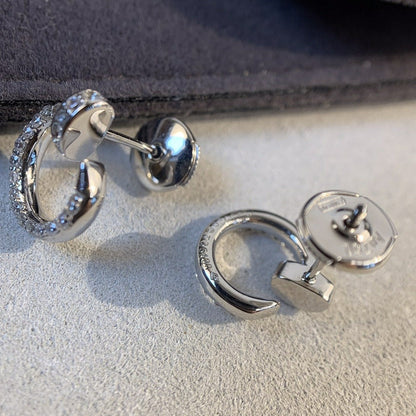 [⭐Maelin]JUSTE EARRINGS SILVER DIAMONDS