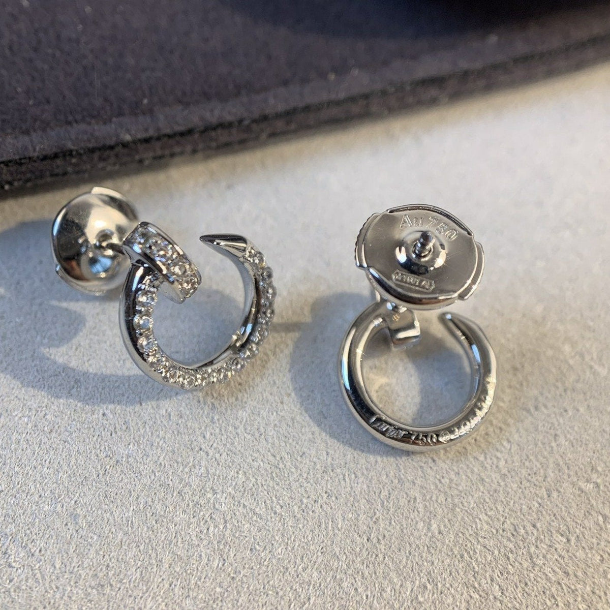 [⭐Maelin]JUSTE EARRINGS SILVER DIAMONDS
