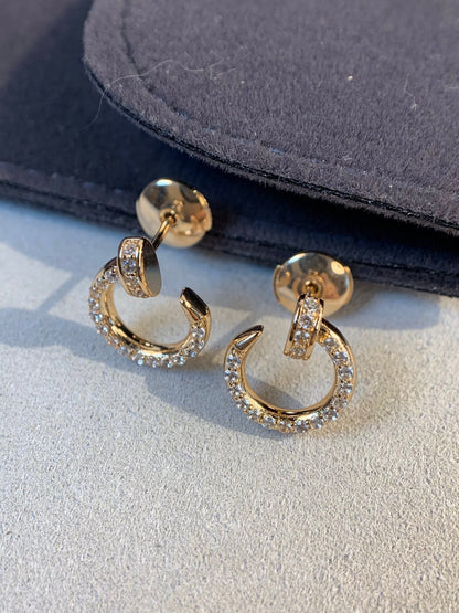[⭐Maelin]JUSTE EARRINGS GOLD DIAMONDS