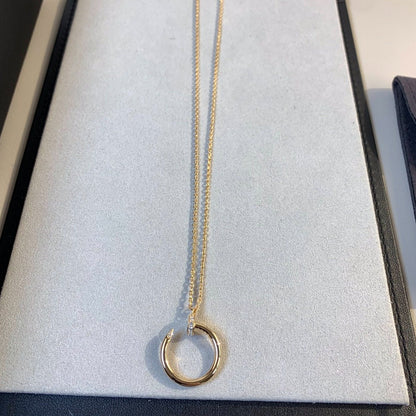 [⭐Maelin]JUSTE NECKLACE PINK GOLD