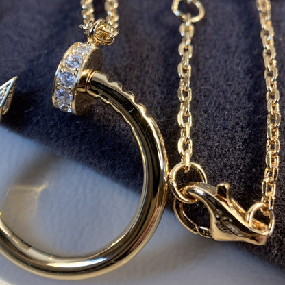[⭐Maelin]JUSTE NECKLACE PINK GOLD
